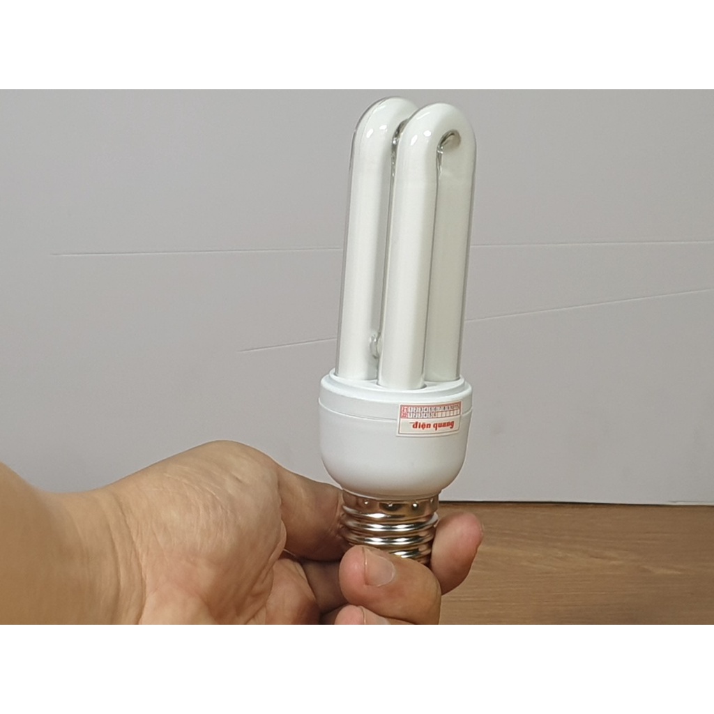 Bóng Compact Điện Quang, Philips 2U, 3U ánh sáng Trắng, đuôi E27  - Điện gia dụng Hoàng Kim