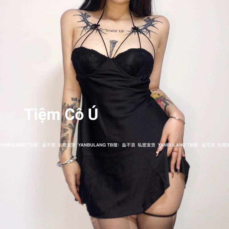 Đầm lụa satin Bigsize