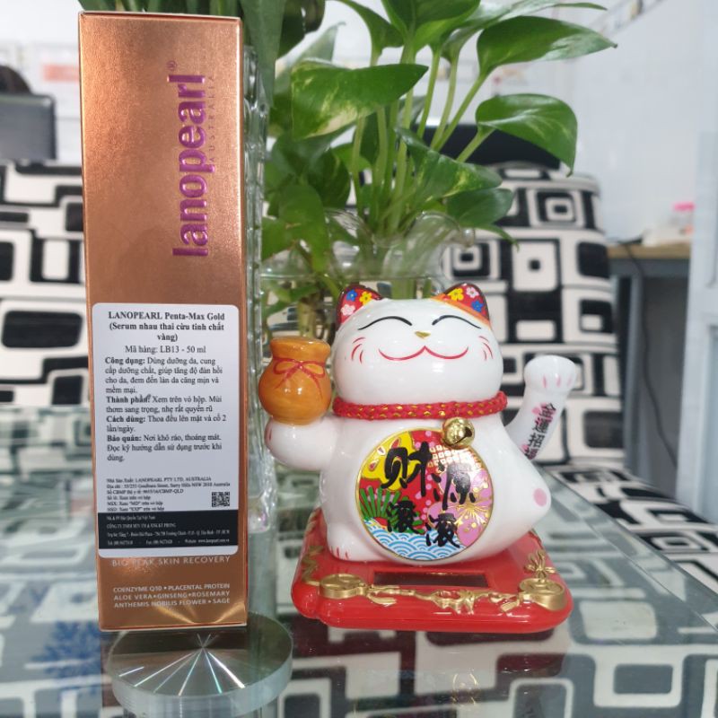 Serum chống nhăn nhau thai cừu và tinh chất vàng Lanopearl Penta Max Nanosome Gold Serum LB13