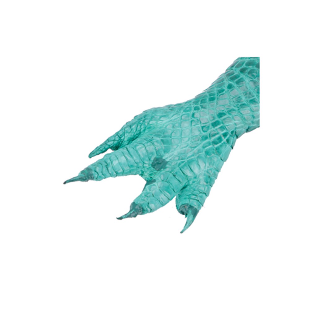 Móc khóa da cá sấu Huy Hoàng màu xanh lá-HP8236