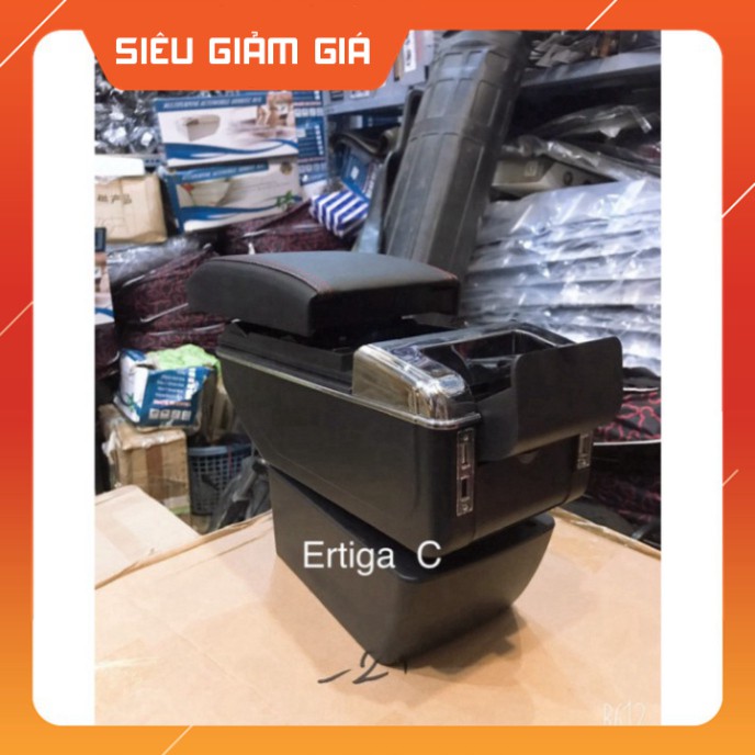 Hộp tỳ tay xe SUZUKI - ERTIGA - ĐỜI 2019-2020 - cao cấp tích hợp 7 cổng sạc USB - Bảo hành 12 tháng Hàng Cao Cấp