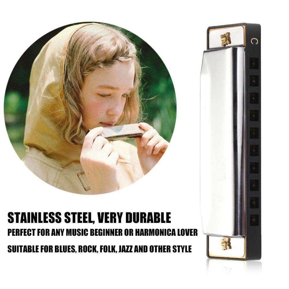 Kèn Harmonica LANFY Kèm Hộp Đựng Ốp|Màu Sắc Chìa Khóa Bằng Thép Không Gỉ 20 Tông Màu