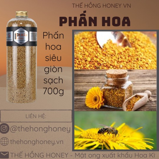 Phấn Hoa Cà Phê 700gram Thế Hồng Honey