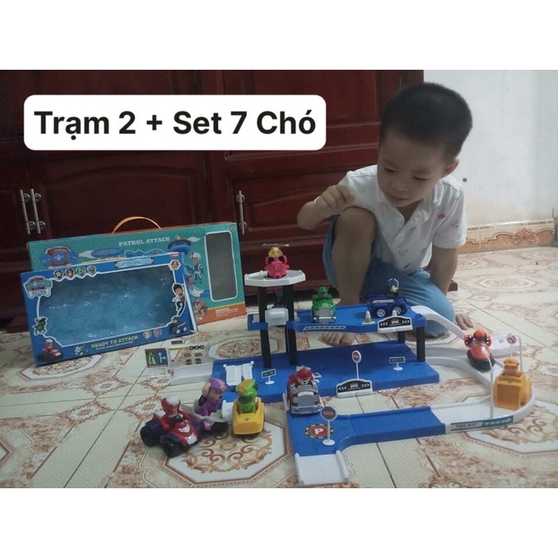 🔥𝐍𝐎𝐖 𝐒𝐇𝐈𝐏🔥 Bộ Đồ Chơi Trạm Xe Trạm Tuần Tra - Đường Đua Của Những Chú Chó Cứu Hộ Paw Patrol