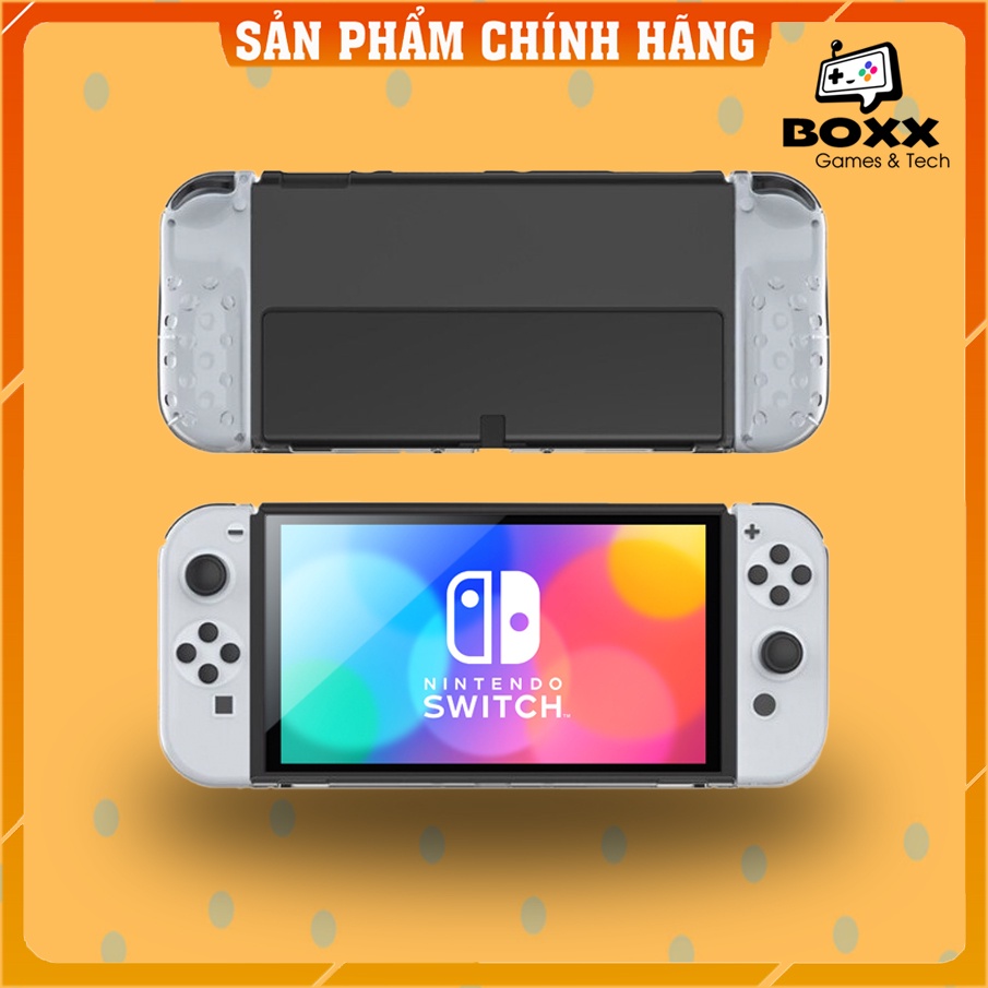 Case trong suốt cho Nintendo Switch Oled, Ốp nhựa cứng trong suốt cho Switch Oled