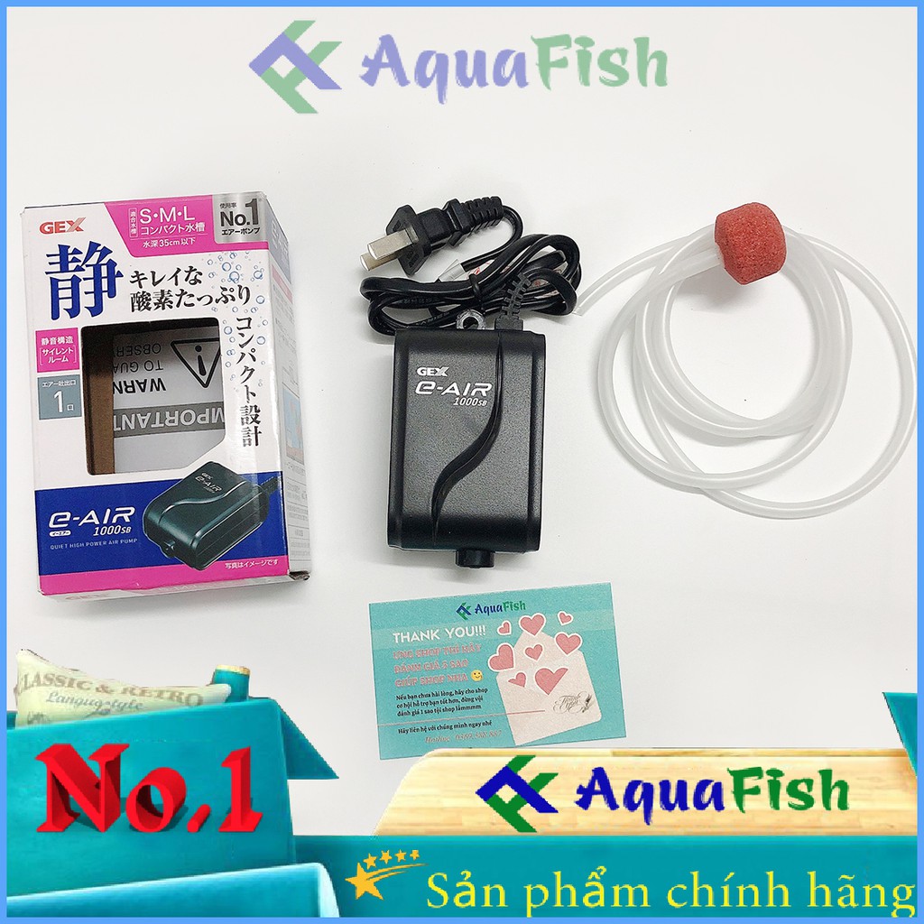 May Sủi Khi Oxy 1 Voi Gex E Air 1000sb Cho Bể Dưới 45cm May Sủi Khi Chạy Sieu Em được Tặng 1 Bộ Day Quả Sủi Chinh Hang 145 000đ