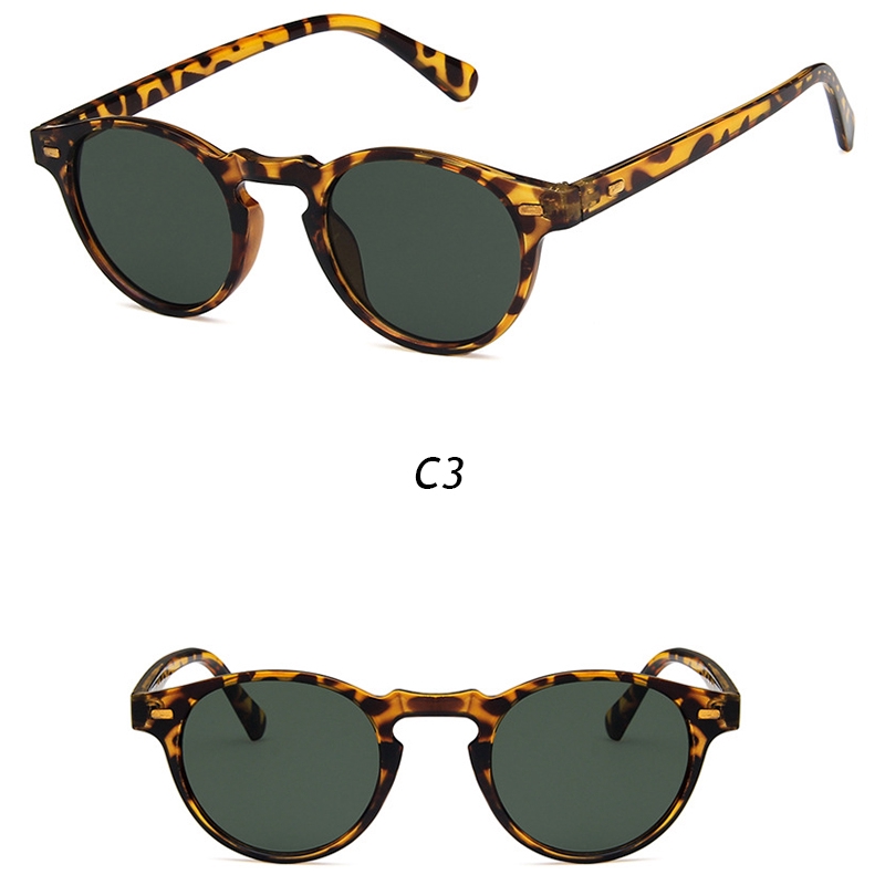 Kính mát gọng tròn thời trang cổ điển cho nam