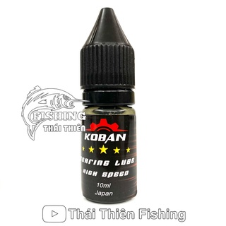 Dầu Máy KOBAN Japan Chai 10ml Dùng Bôi Trơn Bánh Răng Nhông Bạc Đạn Bảo Dưỡng Các Loại Máy Câu Cá Đứng, Ngang