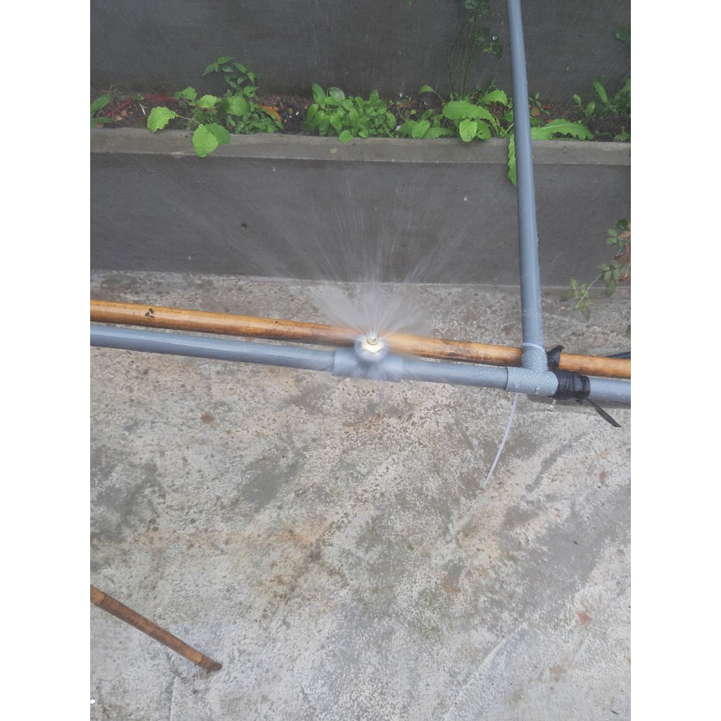 Béc phun sương đồng hình cánh quạt ren ngoài 21mm