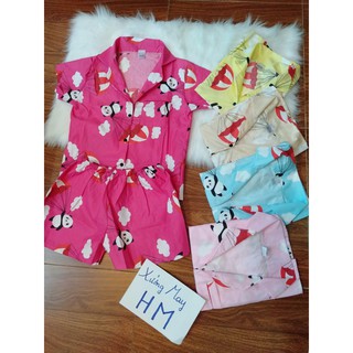 Combo 10 bộ pizama kate hình thật