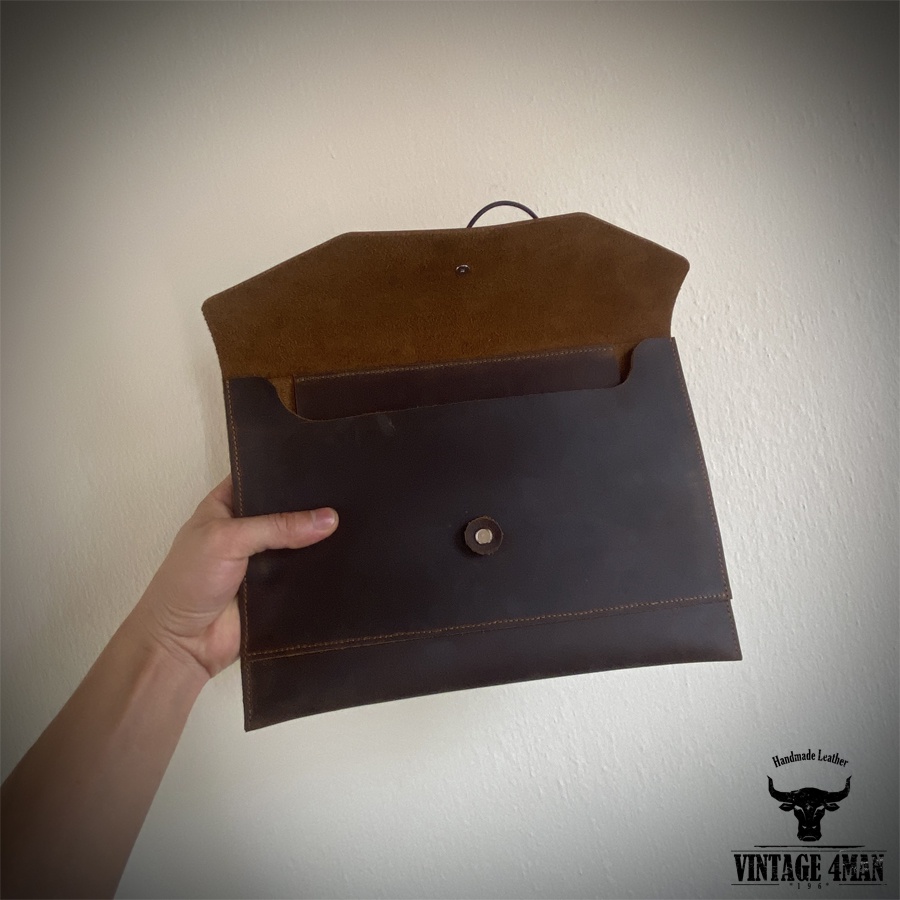 Túi Da Vintage Làm Thủ Công Leather Handmade   / Da thật mã M17