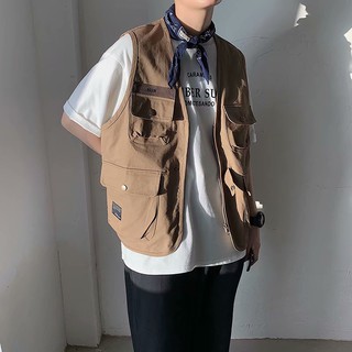 [16 mẫu][ORD] Áo gile unisex basic nam nữ - Gile túi hộp ulzzang phong cách Hàn Quốc