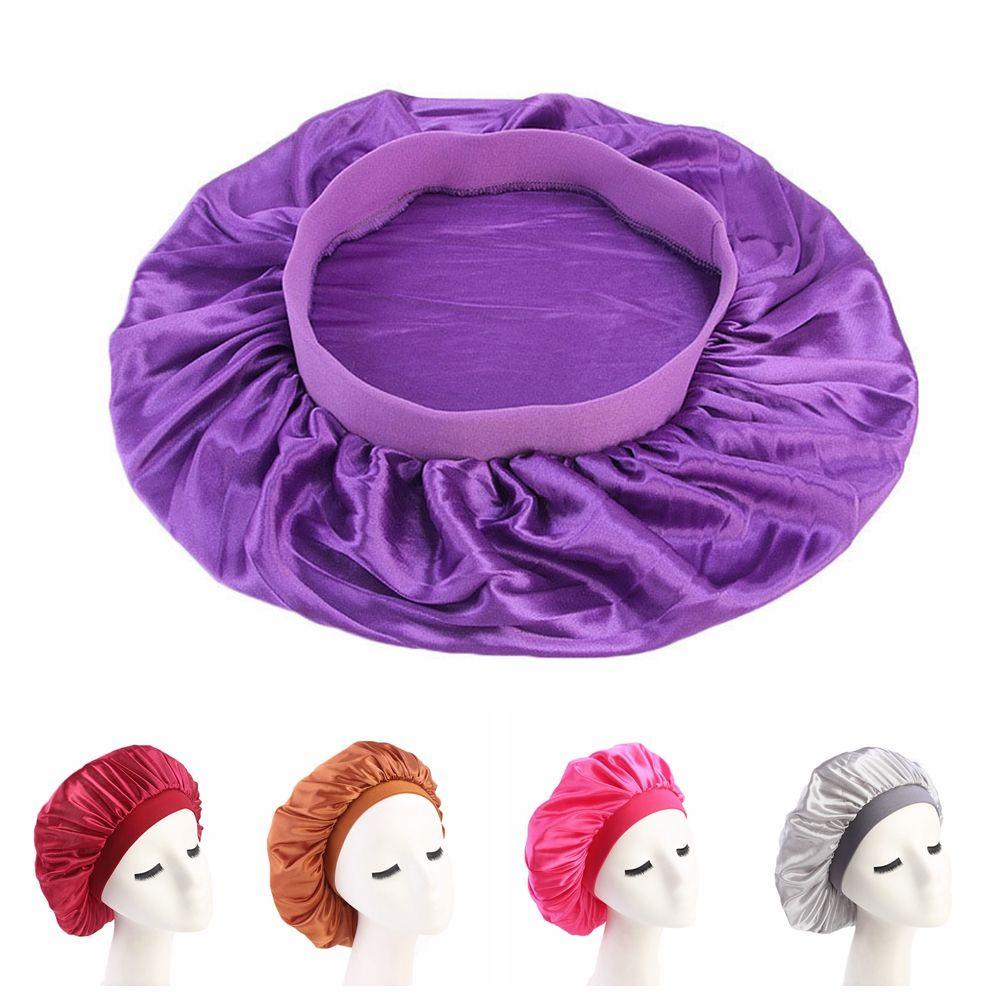 YVE Mũ Trùm Đầu Vải Satin Co Giãn Thời Trang