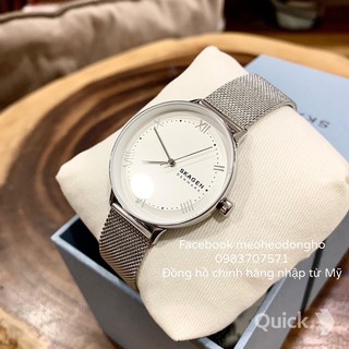 (Auth) ĐỒNG HỒ NỮ SKAGEN NILLSON SILVER
