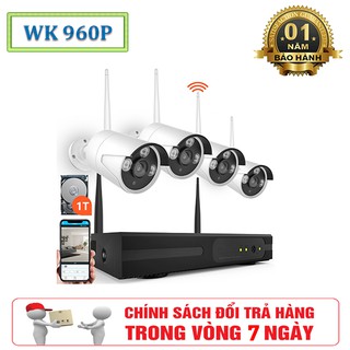 Bộ kit camera wifi 4 kênh full 960p giám sát ngày đêm
