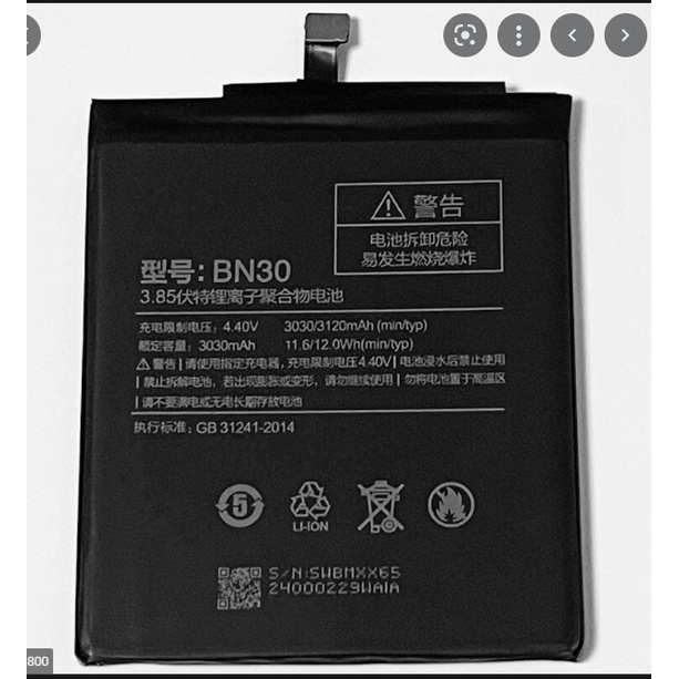 Pin xiaomi BN30/Redmi 4A,mới