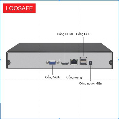 Đầu ghi NVR 16 kênh Full HD ĐẦU GHI CAMERA CCTV Ghi hình thời gian thực Hỗ trợ ONVIF NVR trong H.265X，LOOSAFE | BigBuy360 - bigbuy360.vn