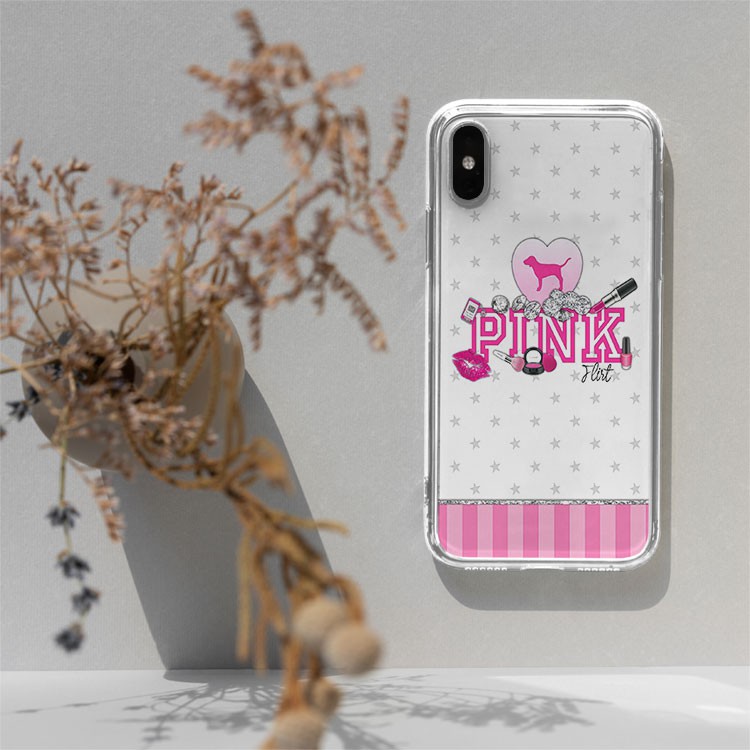 Ốp lưng DOG PINK FLIRT thế giới của nàng cho Iphone 5 6 7 8 Plus 11 12 Pro Max X Xr VICPOD00034