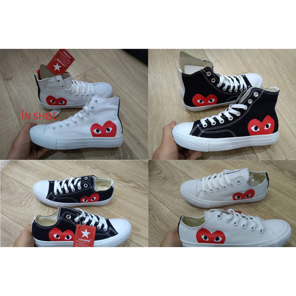 Giày Cv CDG Play Heart trái tim