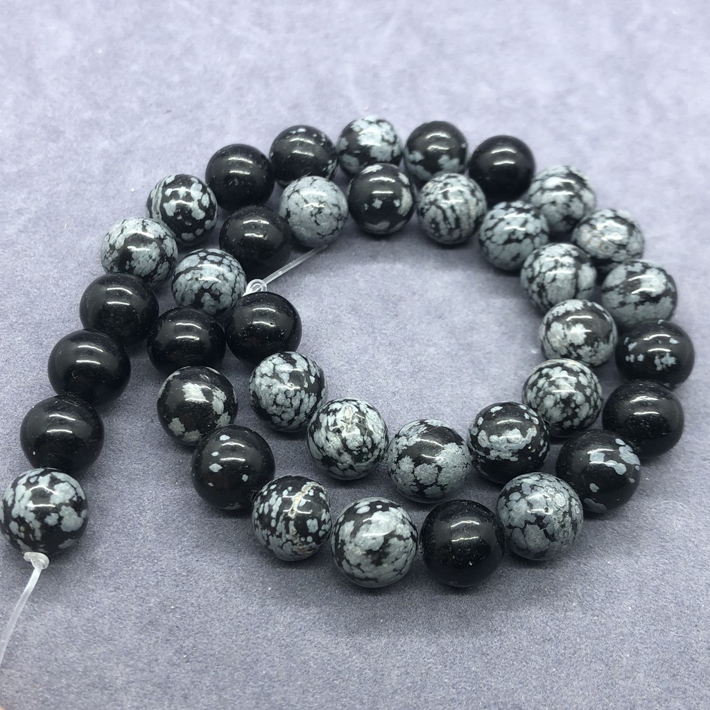 Chuỗi Hạt Đá Tròn Tự Nhiên 4-12mm Dùng Làm Vòng Đeo Tay Diy