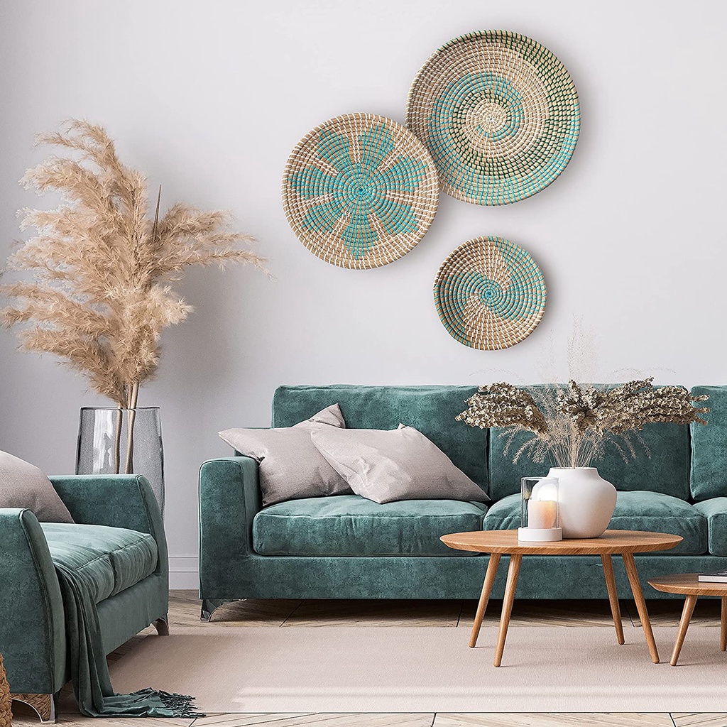SET Đĩa cói, Decor trang trí cho nhà ở, Khách sạn, Chung cư cao cấp, Homestay, Villa
