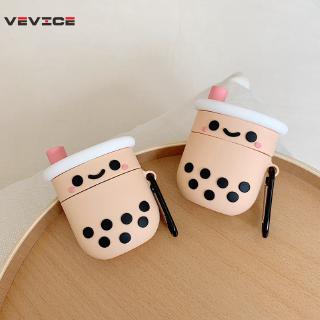 Cute Cartoon Bubble Tea Milk Earphone Case For Apple Airpods 1/2 Lovely Silicone Protection Cover