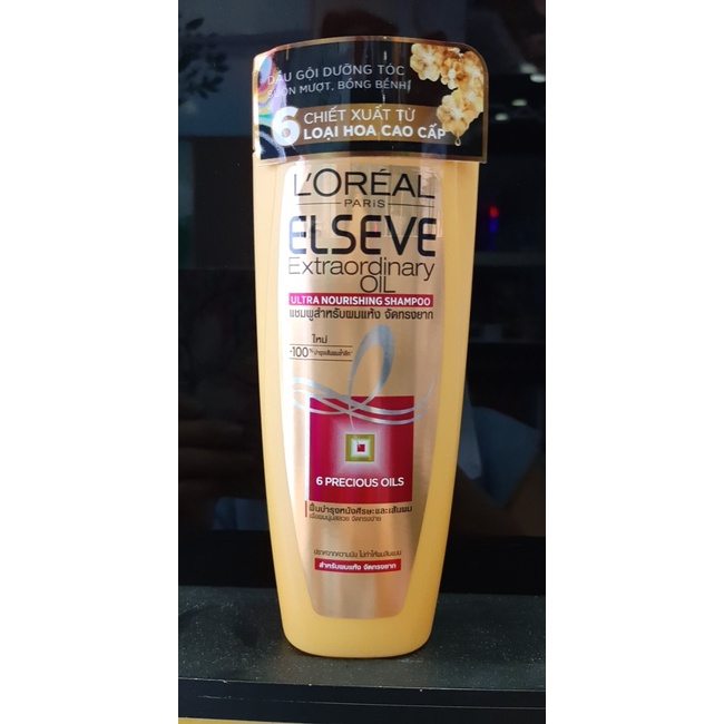 Dầu Gội Giúp Tóc Suôn Mượt Chiết Xuất Tinh Dầu Hoa L'Oreal Elseve Extra Ordinary Oil Shampoo 130ml