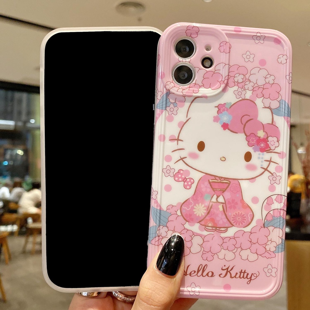 Ốp Điện Thoại Tpu Silicon In Hình Hello Kitty Cho IPhone 11 12 13Pro Max XS Max X XS XR 7 8 Plus