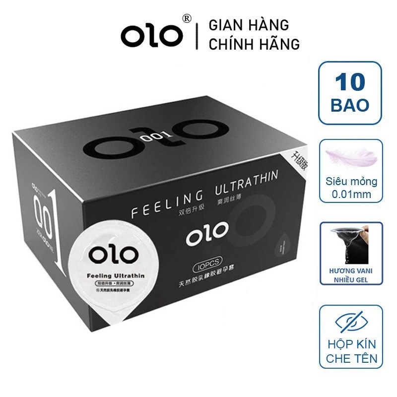 Bao cao su OLO 001 siêu mỏng ( 10c/ hộp)
