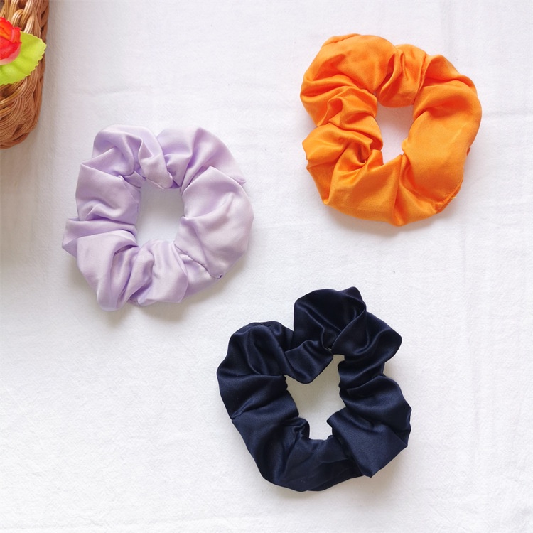 Dây buộc tóc scrunchies lụa cột tóc LAGU Accessories phụ kiện buộc tóc màu pastel trơn