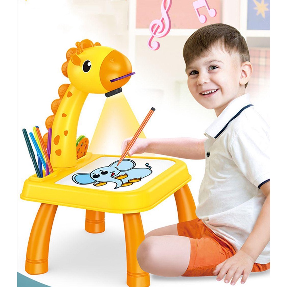 1 Đồ Chơi Máy Chiếu Đèn Led Hoạt Hình Thủ Công Sáng Tạo Cho Bé