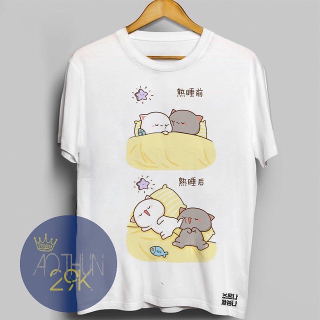 [SIÊU CHẠY] - [BÁN GIÁ GỐC] ALBUM 255 - ÁO THUN COUPLE MEOW MEOW SIÊU CUTE Siêu Rẻ