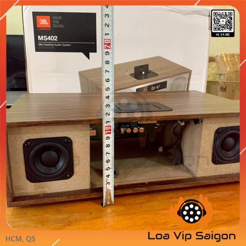 Box loa JBL MS402, 2 toàn dải 6ohm15w cực xịn, vân gỗ Óc Chó