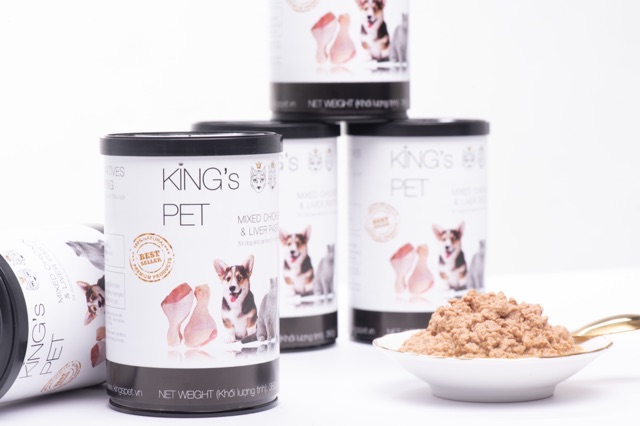 Pate lon cao cấp King’s Pet 380g thức ăn cho chó mèo