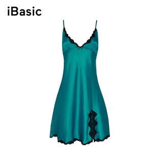 Đầm Ngủ Satin Xẻ Đùi Satin iBasic SW010