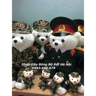 Gấu Bông Bộ Đội Đặc Công 45cm