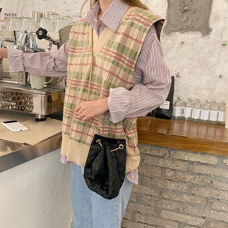 Gile Len Nữ GUMAX, Áo Len Gile Nữ Dáng Rộng Cổ Chữ V Hàng Quảng Châu Cực Đẹp | BigBuy360 - bigbuy360.vn