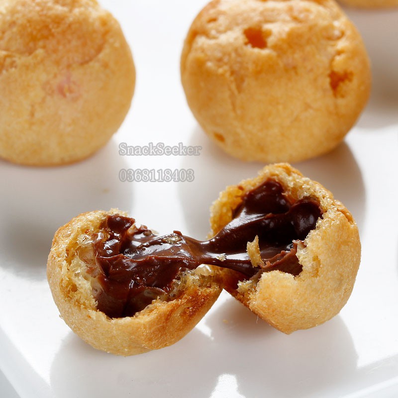 Bánh Su Kem ăn vặt siêu ngon _ SNACK SEEKER😋😋😋_Ăn sáng tiện lợi cho cả nhà-Bánh nhân kem | BigBuy360 - bigbuy360.vn