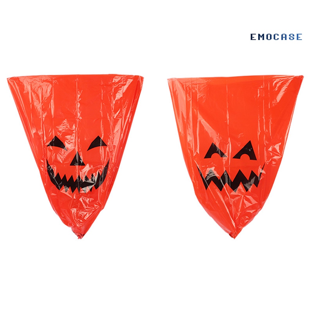 2 Túi Đựng Rác Cỡ Lớn Bằng Nhựa In Họa Tiết Halloween