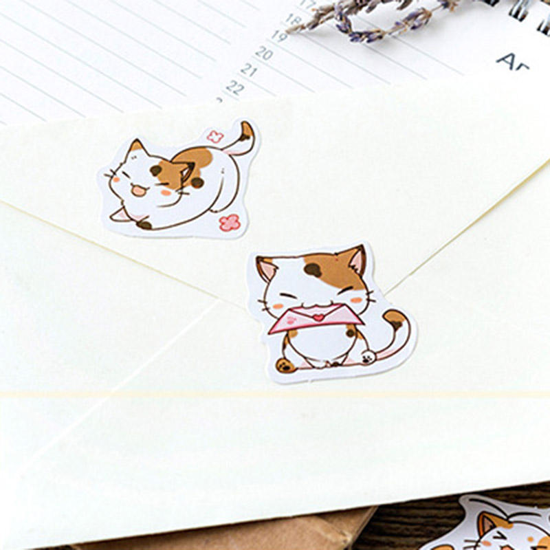 Miếng dán trang trí hình mèo dễ thương