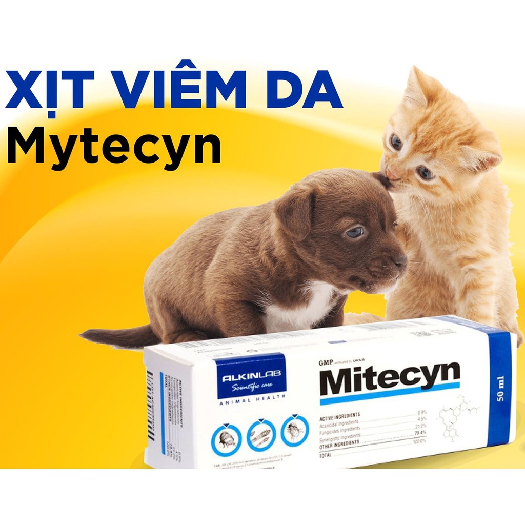 Thuốc Xịt Trị Ghẻ Rận &amp; Nấm Cho Chó Mèo Mitecyn