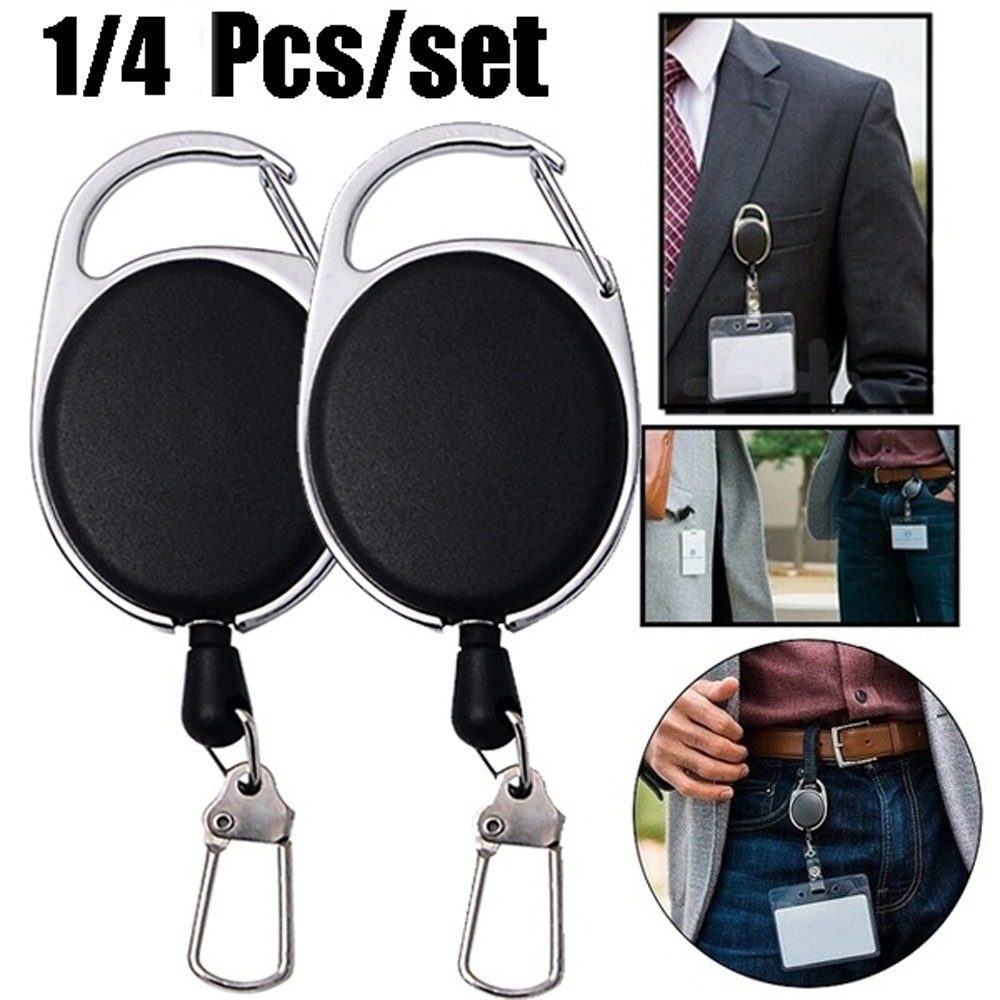 Set 1/4 Vòng Đeo Thẻ Đa Năng Thiết Kế Kéo Rút Tiện Dụng