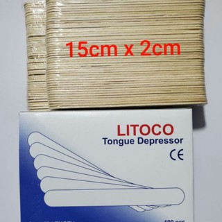 Que đè lưỡi LITOCO -hộp 100 que