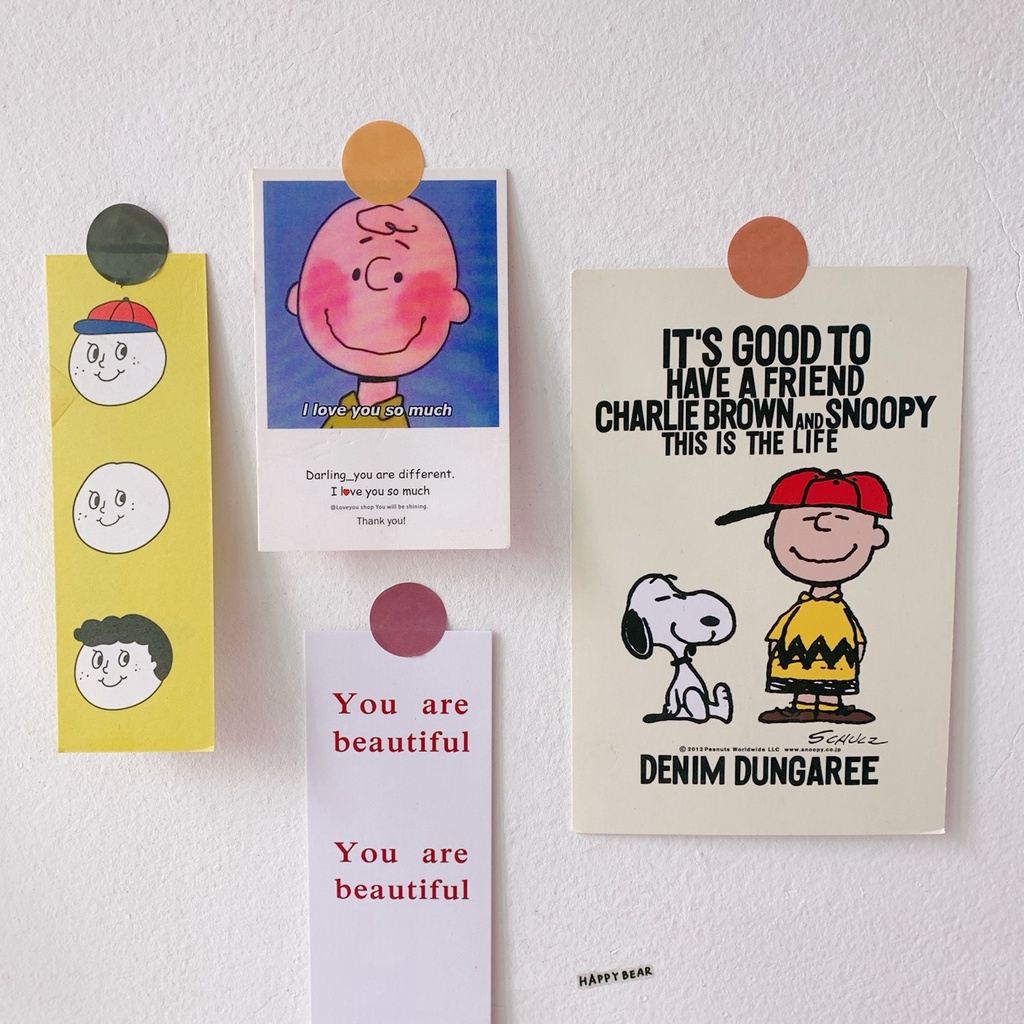 Nhãn dán hình tròn Morandi trang trí