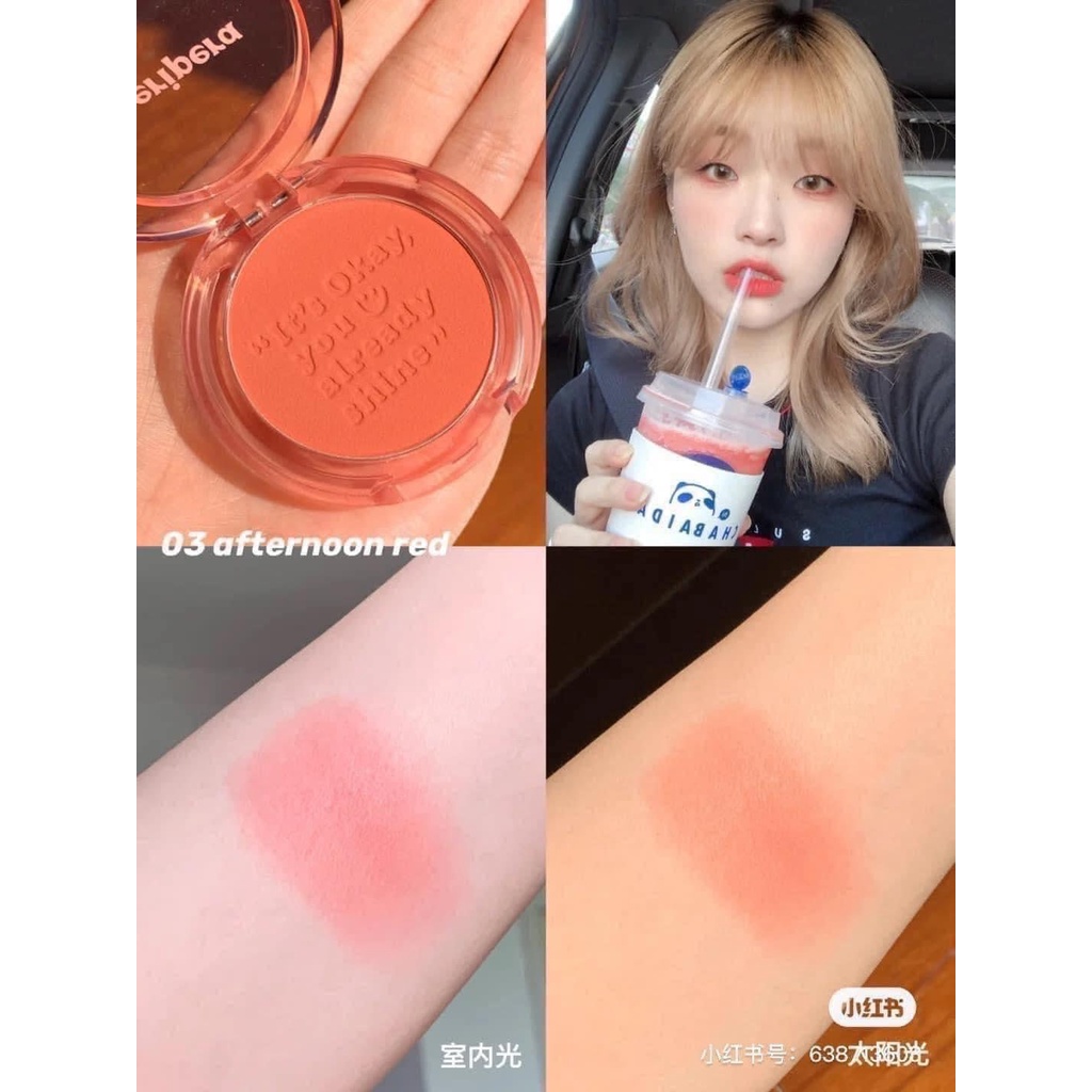 Phấn Má  Hồng PeriPera Pure Blushed Sunshine Cheek