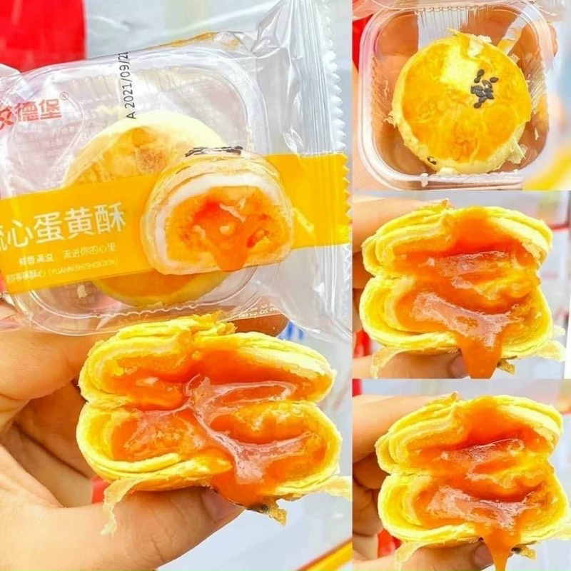 Thùng 2,5kg bánh trứng muối tan chảy