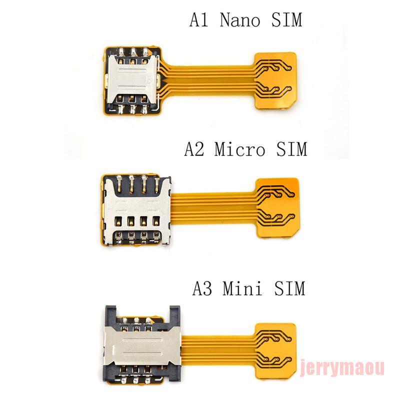 Adapter Chuyển Đổi SIM Nano Kép Nối Dài Khe Thẻ SD Cho Android