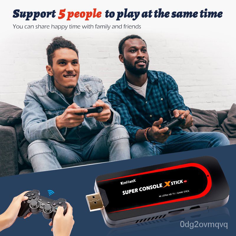 Game Stick Super Console X Stick Android 7.1 TV Box Tích hợp 50000 + Trò chơi 4K HDMI Hỗ trợ chơi PSP / N64 / DC / PS1..