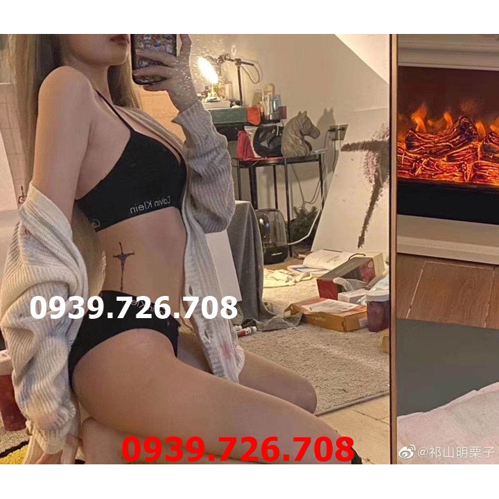 Bộ đồ lót cotton CK.3 lỗ lưng chữ Y có khe nhét mút | BigBuy360 - bigbuy360.vn