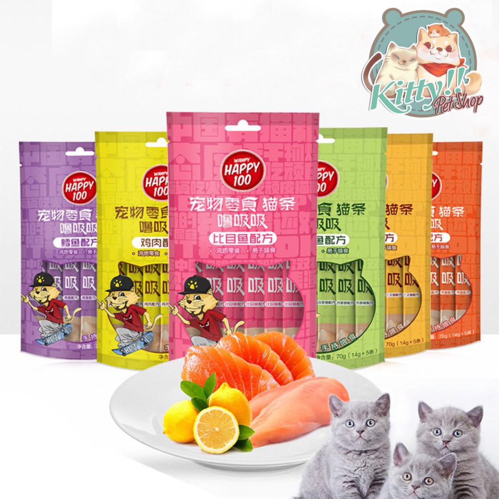 SOUP THƯỞNG CHO MÈO WANPY HAPPY 100